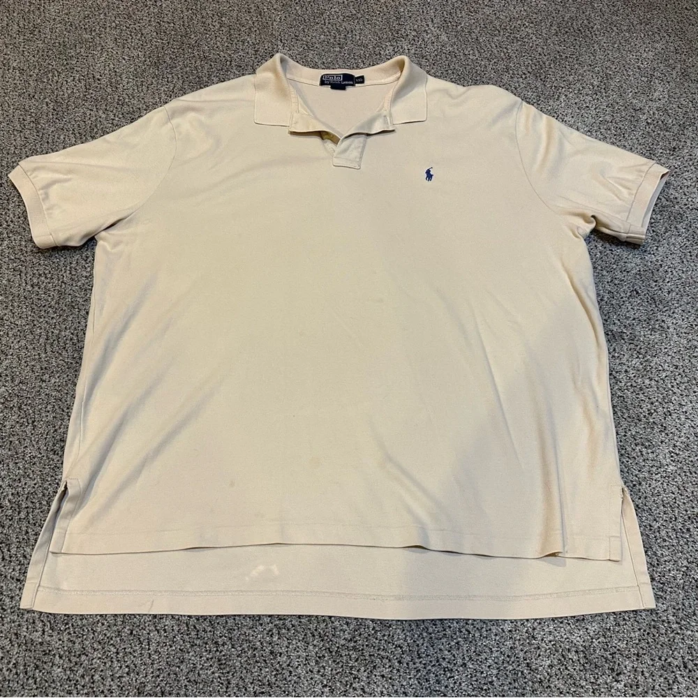 POLO RALPH LAUREN XXL Oatmeal Soft Classic Polo Shirt R $118